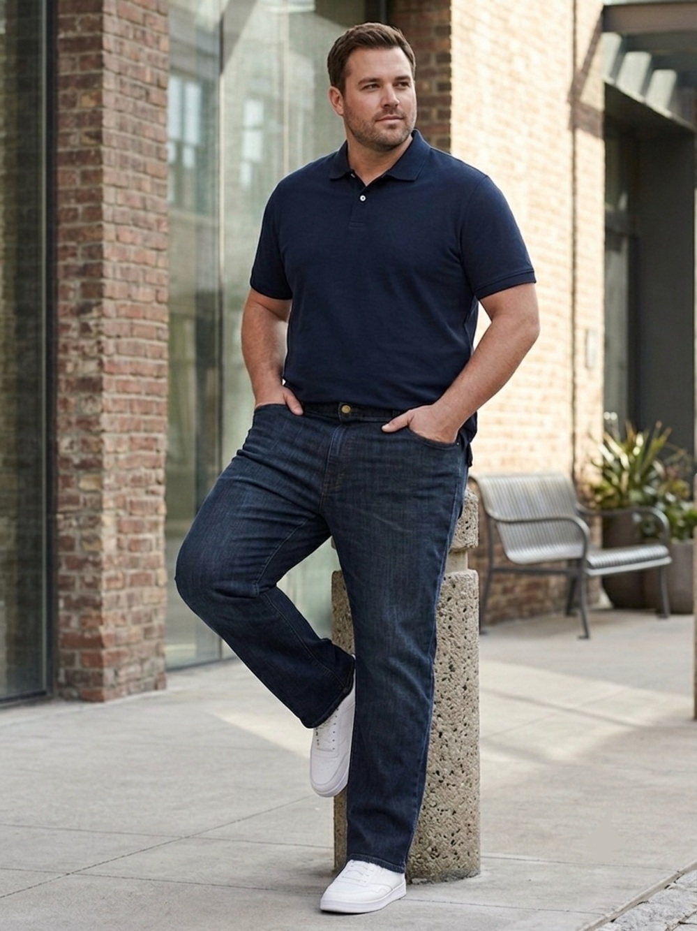 NWT Big & Tall Lee® Extreme Motion MVP Relaxed-Fit Straight-Leg Jeans